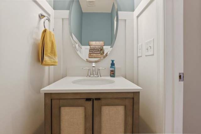 bathroom with vanity