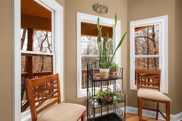 doorway with baseboards