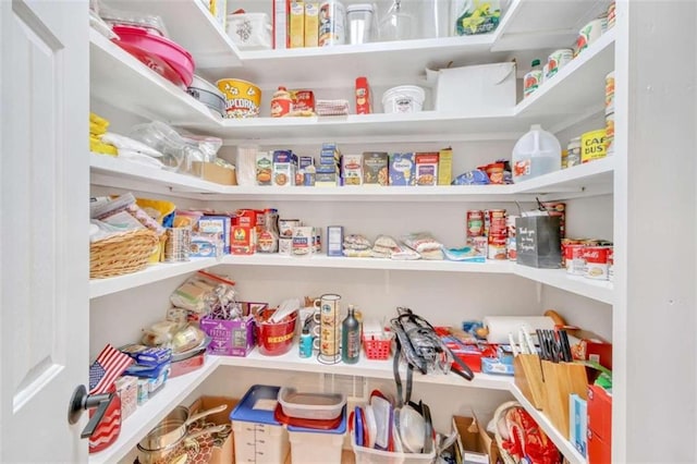 view of pantry