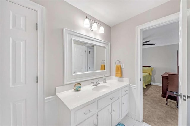 ensuite bathroom with vanity