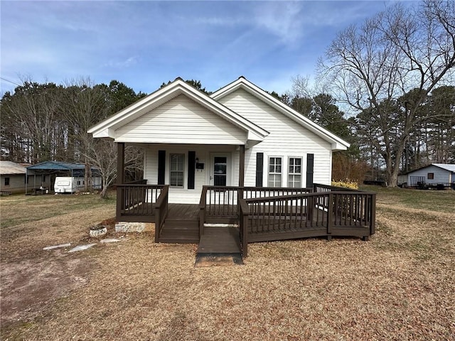 view of bungalow