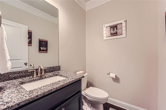 2433 Santa Rosa St, Alpharetta, GA 30009 - bathroom with crown molding and vanity