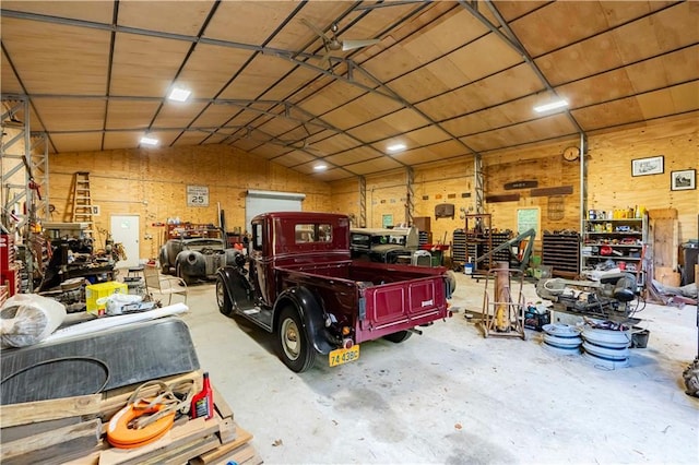 5670 Lanny Dr, Powder Springs, GA 30127 - garage featuring a workshop area