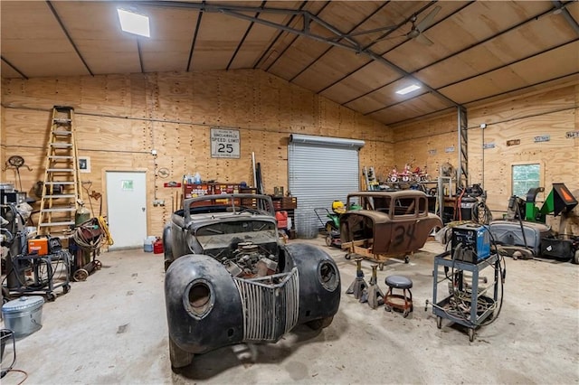 5670 Lanny Dr, Powder Springs, GA 30127 - garage with a workshop area