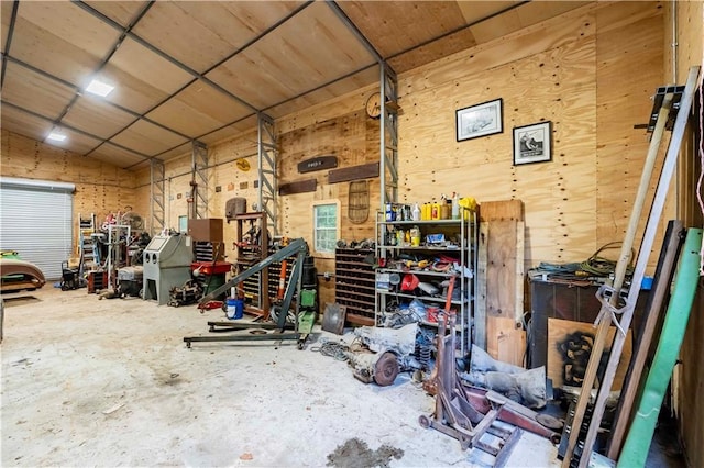 5670 Lanny Dr, Powder Springs, GA 30127 - garage featuring a workshop area