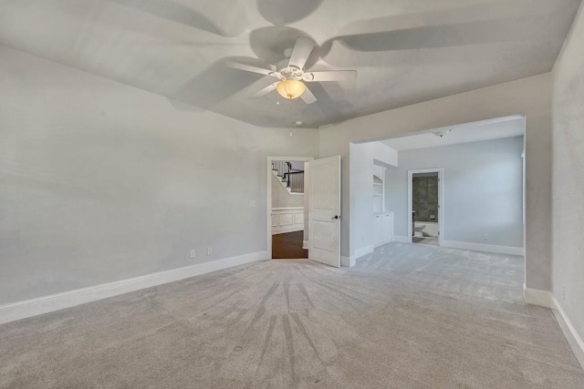 1231 Fawndale Dr NW, Kennesaw, GA 30152 - spare room with carpet, a ceiling fan, and baseboards