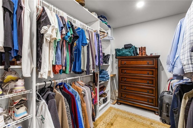 view of spacious closet