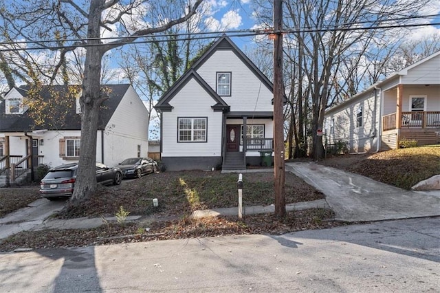 view of bungalow-style home