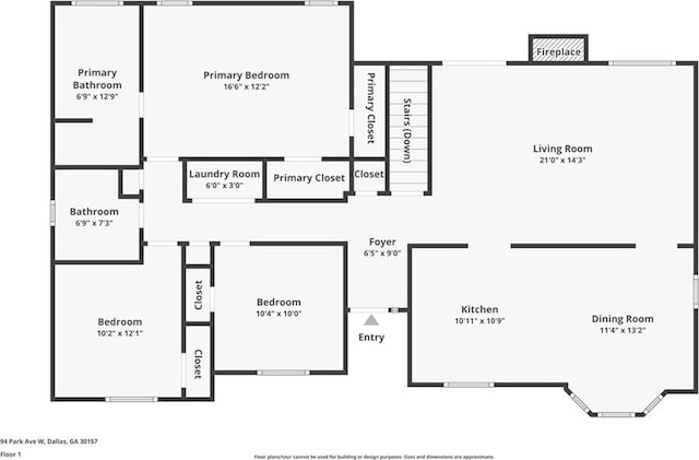 94 Park Ave W, Dallas, GA 30157 - view of home floor plan