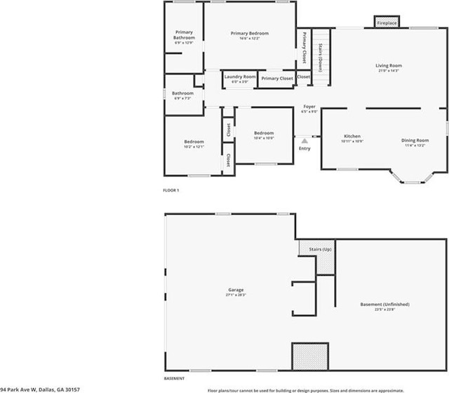 94 Park Ave W, Dallas, GA 30157 - view of property floor plan