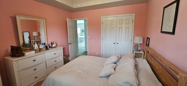 bedroom with a closet