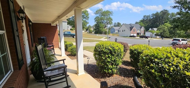 view of patio / terrace featuring covered porch