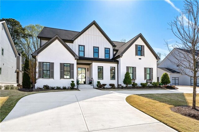109 Owens Mill Pl, Canton, GA 30115 - modern farmhouse featuring board and batten siding and a front lawn