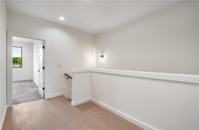 hallway featuring light hardwood / wood-style floors