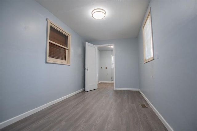 interior space featuring wood-type flooring