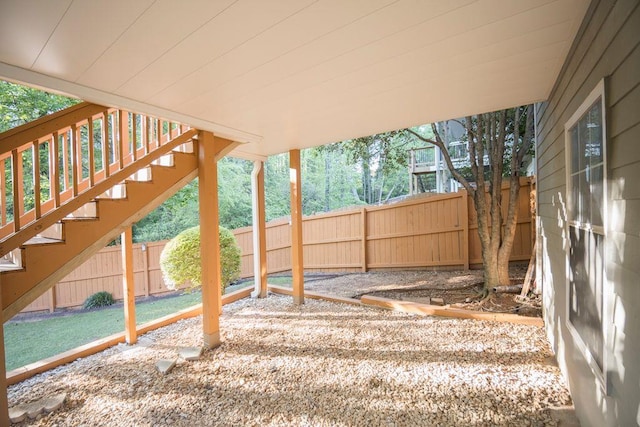 2019 Chelton Way SE, Smyrna, GA 30080 - view of yard featuring a fenced backyard and stairway