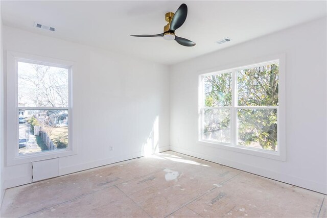 3395 Lee St, East Point, GA 30344 - unfurnished room with visible vents and a ceiling fan
