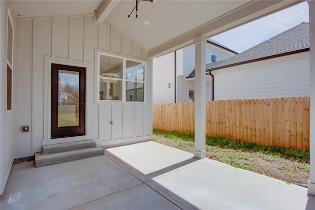 3395 Lee St, East Point, GA 30344 - view of patio featuring fence and entry steps