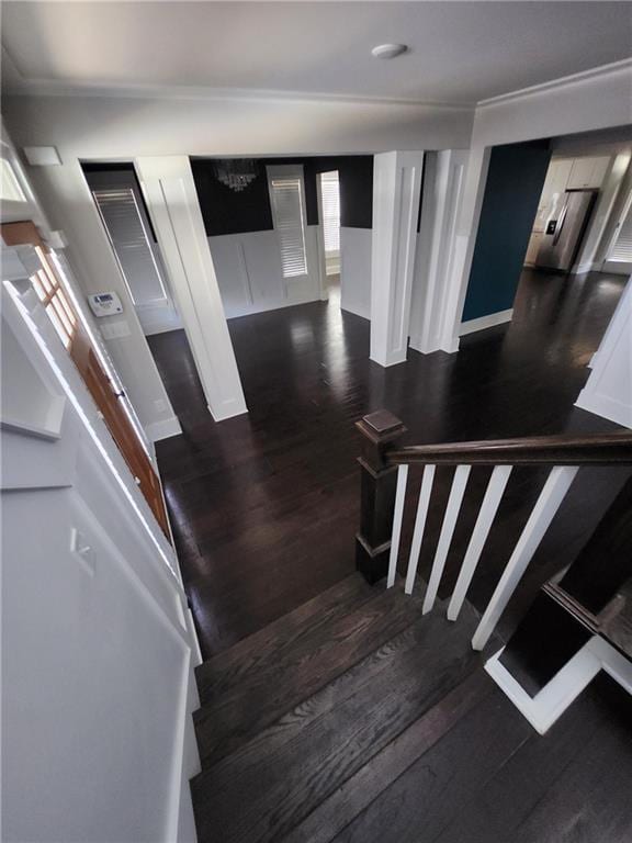 2439 Muirfield Pl, Atlanta, GA 30337 - stairs with wood finished floors