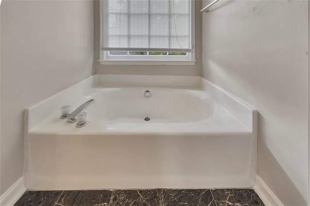 bathroom with a bath