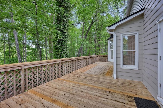 view of wooden terrace