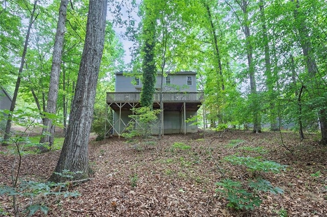 exterior space with a deck