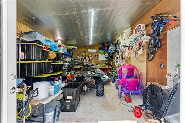 view of storage room