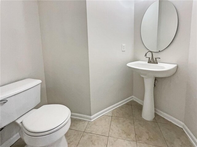 bathroom featuring independent shower and bath and tile patterned floors