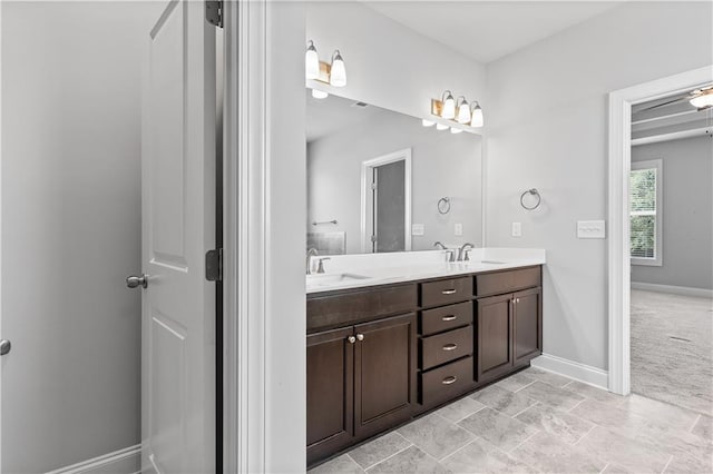 840 Champagne Ln, Hoschton, GA 30548 - full bath featuring double vanity and baseboards