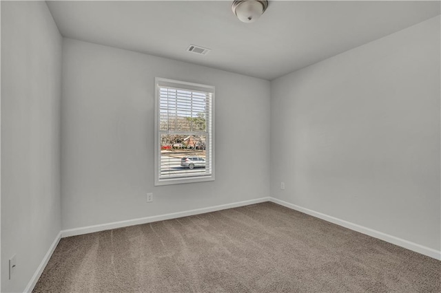 view of carpeted empty room