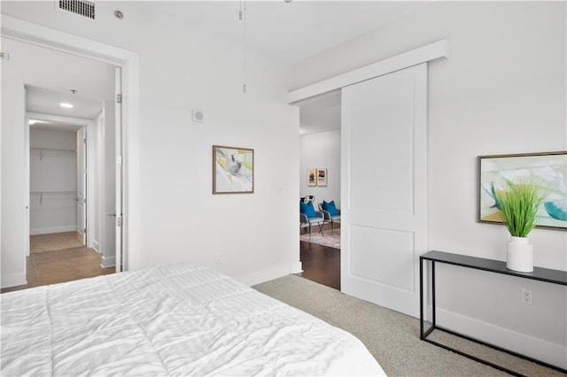 bedroom featuring a closet