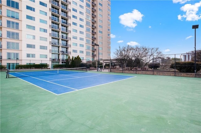 view of tennis court