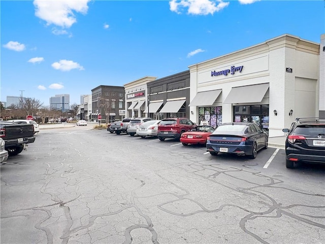 view of parking / parking lot