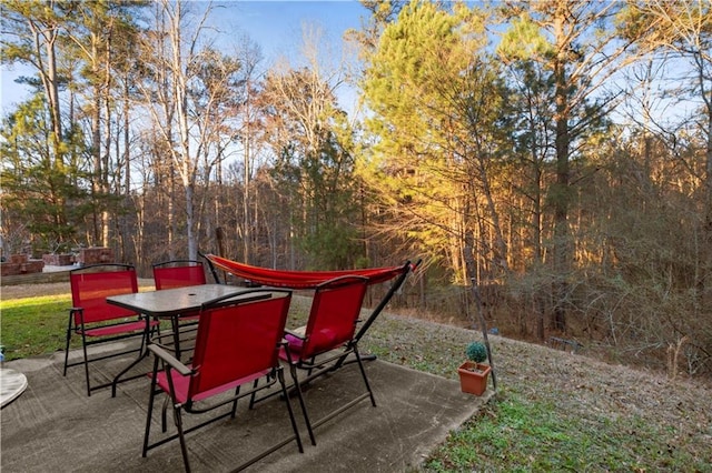 view of patio / terrace with outdoor dining area