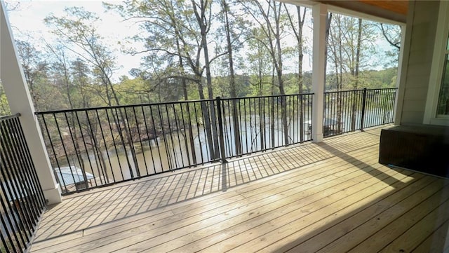 50 Quiet Cove Way, Monticello, GA 31064 - wooden terrace with a water view