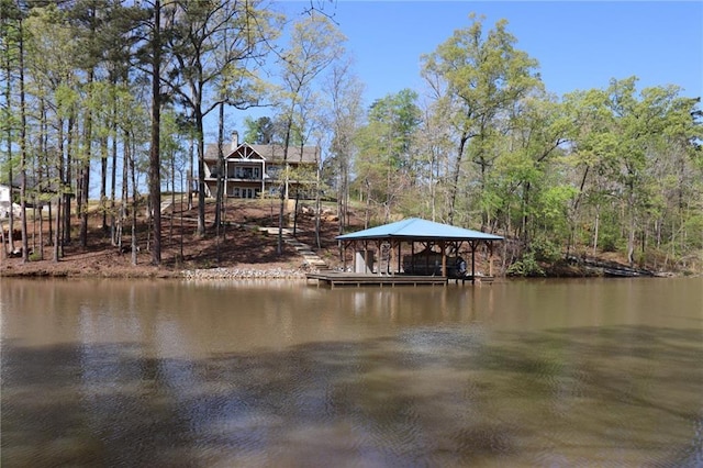 50 Quiet Cove Way, Monticello, GA 31064 - dock area featuring a water view