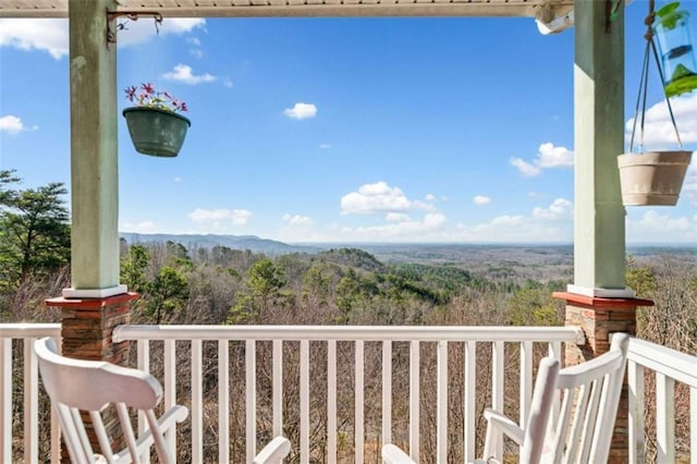 balcony with a porch