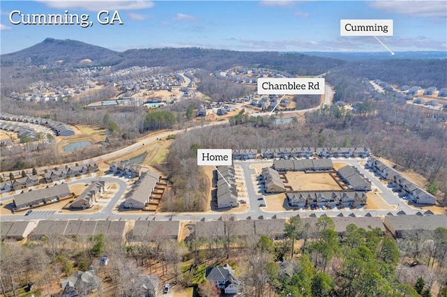 2735 Kimblewick Ct, Cumming, GA 30040 - bird's eye view with a mountain view