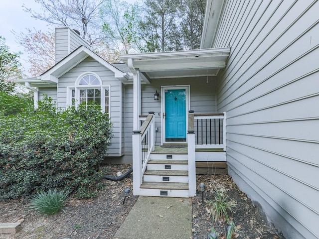 3623 Spring Meadow Ct, Acworth, GA 30101 - doorway to property featuring a chimney