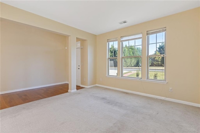 view of carpeted empty room