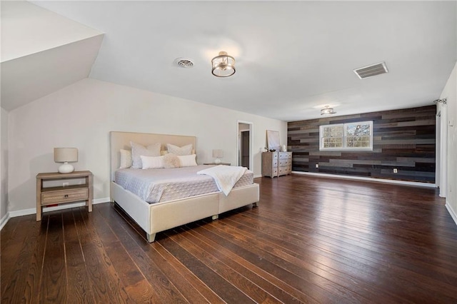 5422 Hill Rd SW, Powder Springs, GA 30127 - bedroom featuring wood finished floors and vaulted ceiling