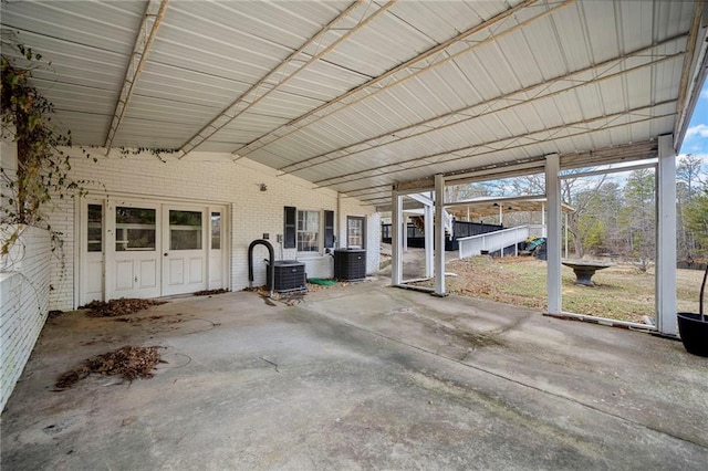 view of patio / terrace featuring central AC unit