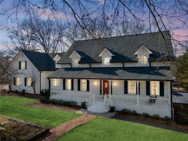 5422 Hill Rd SW, Powder Springs, GA 30127 - view of front of property featuring covered porch and a lawn