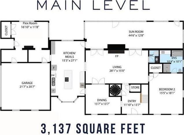 5422 Hill Rd SW, Powder Springs, GA 30127 - home floor plan