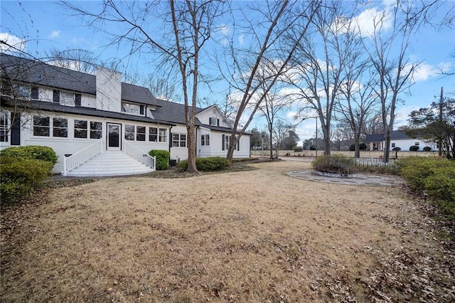 exterior space featuring a yard