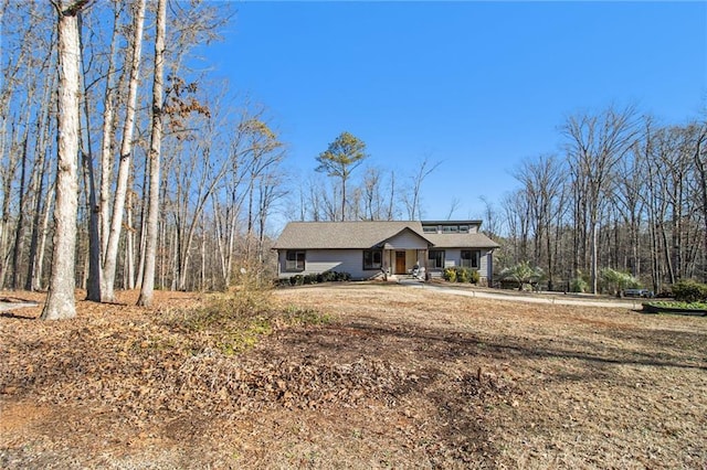 view of front of home