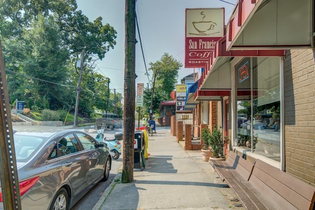 view of street with sidewalks