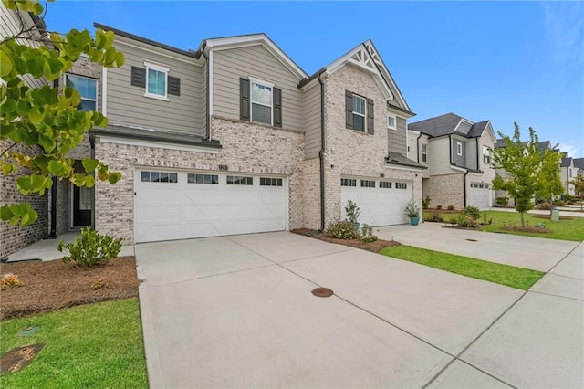 view of property with a garage