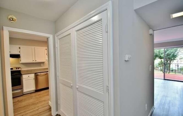 6500 Gaines Ferry Rd Unit A2, Flowery Branch, GA 30542 - hall featuring light wood-type flooring