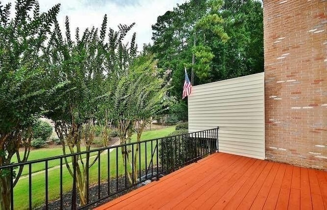 6500 Gaines Ferry Rd Unit A2, Flowery Branch, GA 30542 - view of wooden deck